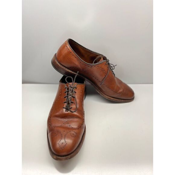Allen Edmonds Fairfax Walnut Whole Cut Brogue Oxford Dress Shoes Size 8D main image 10